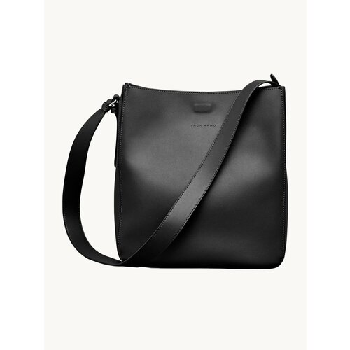 Сумка шоппер JACK ARNO, фактура матовая, черный