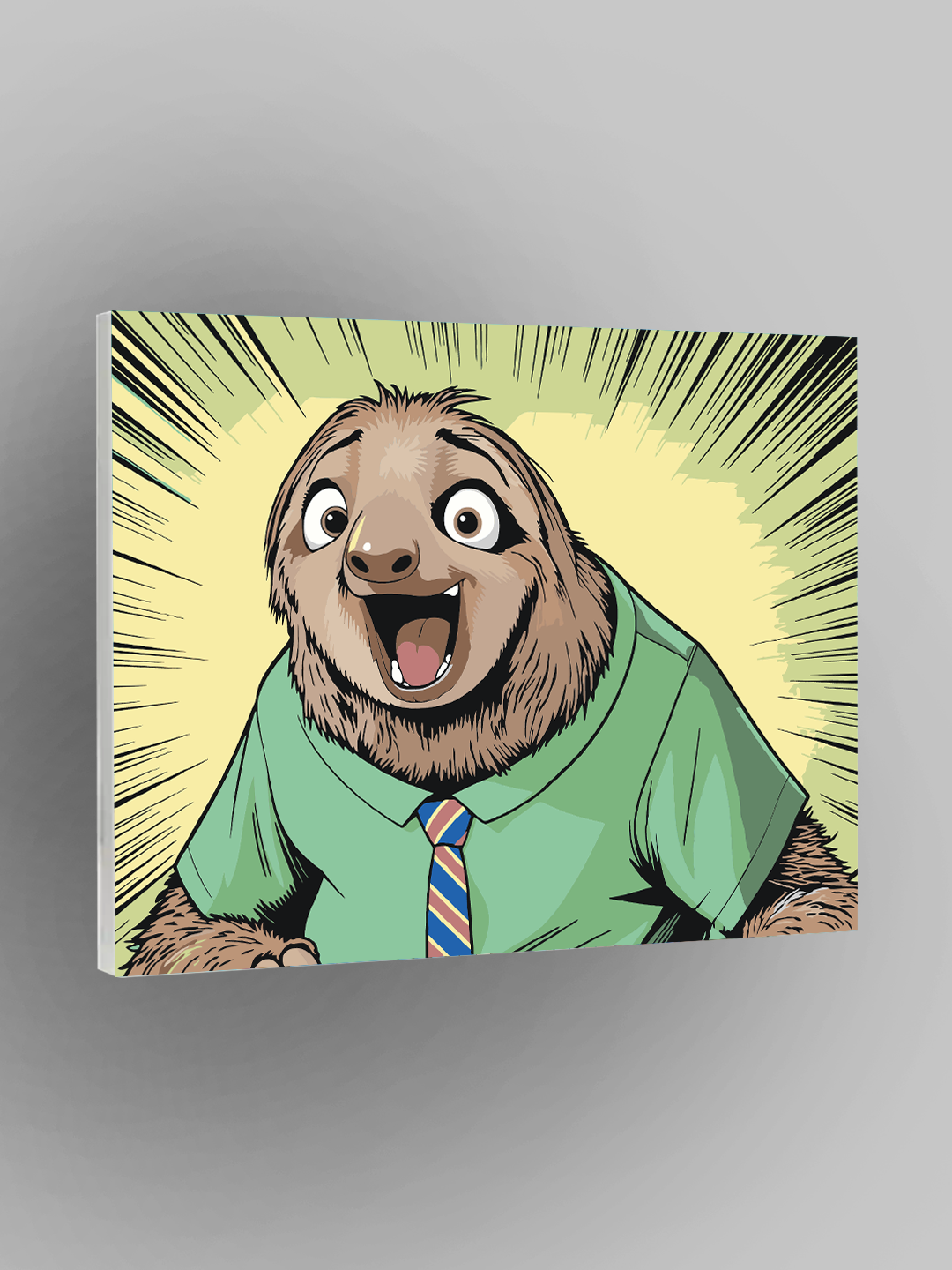 Картина по номерам "Зверополис: ленивец Флэш", мультфильмы, 40×50 см, раскраска на холсте, набор для рисования