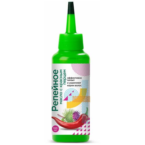 Косметическое масло для волос ELFARMA Репейное масло с красным перцем, жирное, 100 мл