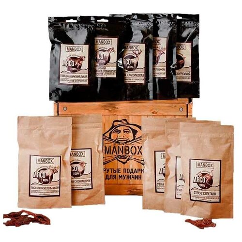 фото Подарочный набор коробка jerky manbox