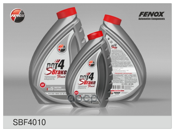 Тормозная жидкость dot4 1л Fenox SBF4010