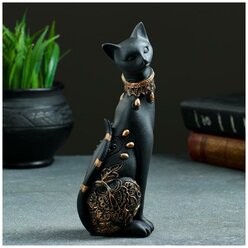 Фигура "Кошка" черная, 20х8см./В упаковке шт: 1