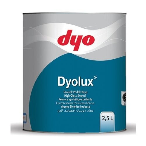 Эмаль алкидная глянцевая DYOLUX желтая 2,5л 