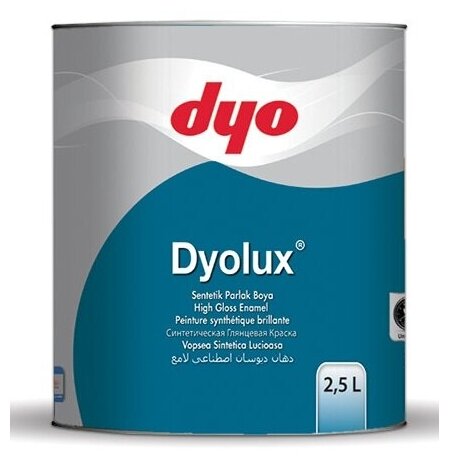Эмаль алкидная глянцевая DYOLUX темно-коричневая 0,75л "Dyo" - фотография № 1