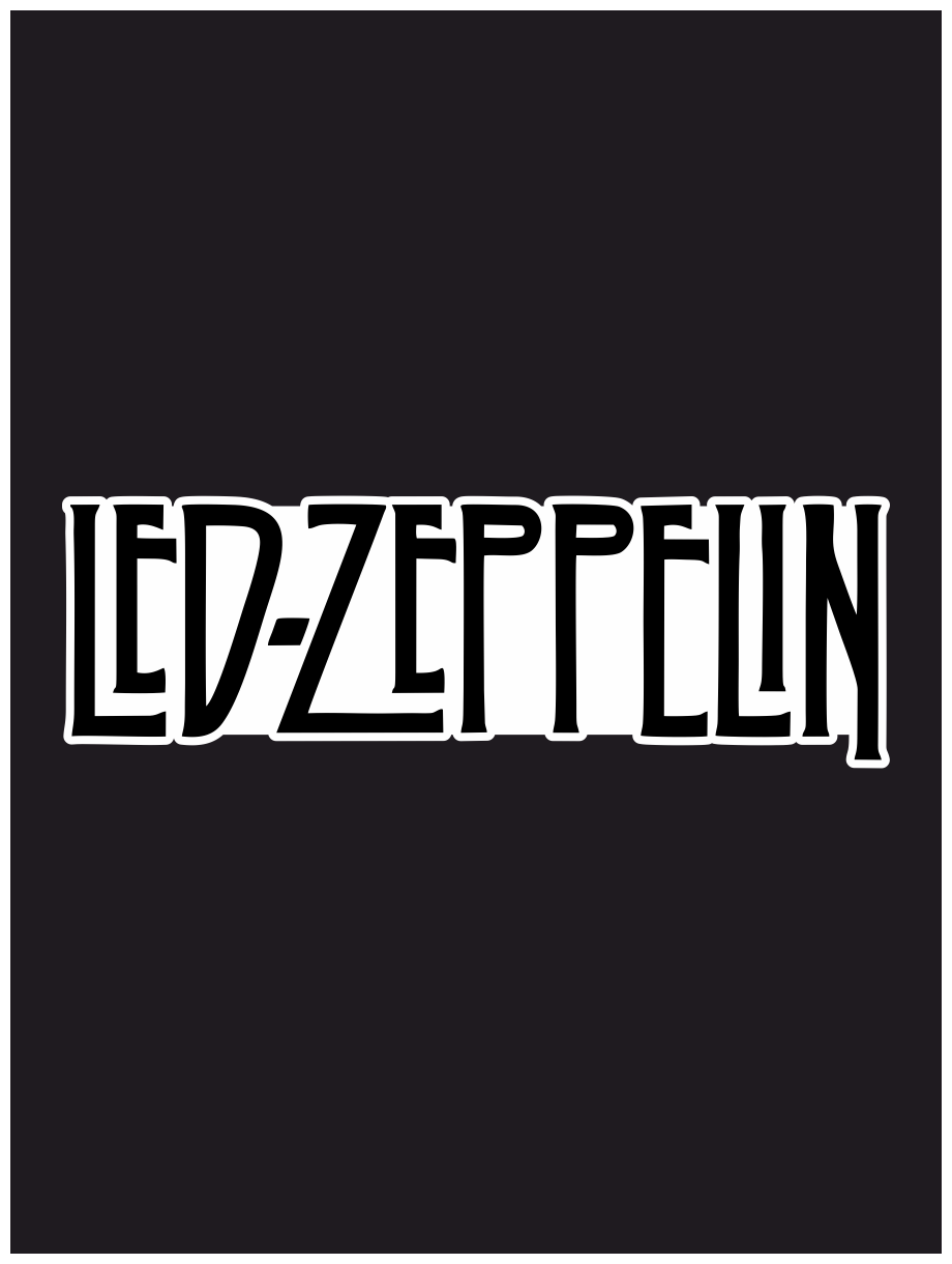 Наклейка на авто Led Zeppelin 20x6 см.
