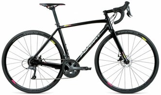 Велосипед FORMAT 2222 (700C 16 ск. рост 540 мм) 2020-2021, черный матовый
