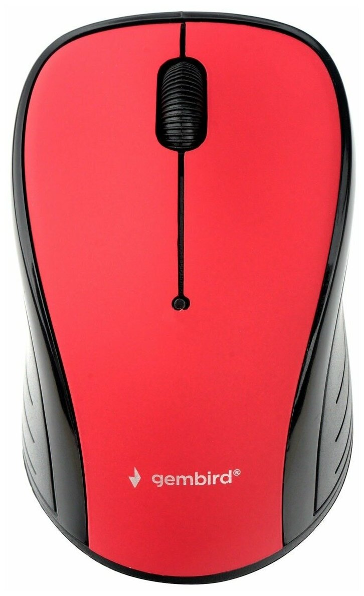 Мышь Gembird MUSW-290 красная беспроводная, 3кн., 2.4ГГц 1000dpi
