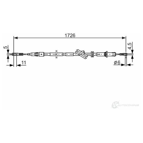 Bosch BOSCH Трос ручного тормоза BOSCH 1987477897