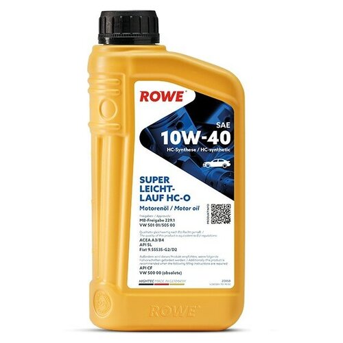 ROWE Масло Моторное Hightec Super Leichtlauf A3/B4/Sn/Cf 10w40 Hc-O Синт.1л Rowe