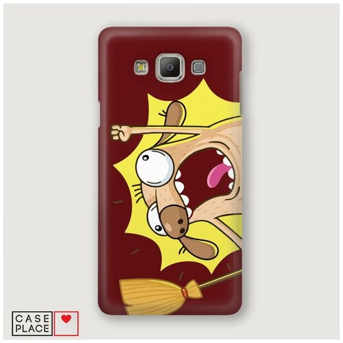фото Чехол пластиковый samsung galaxy grand prime дигги с веником case place