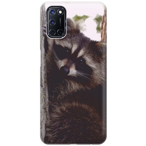 фото Ультратонкий силиконовый чехол-накладка для oppo a52 / a72 с принтом "енотик" gosso