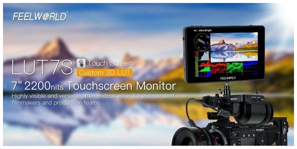 Операторский монитор Feelworld LUT7S 7 4K HDMI3G- SDI