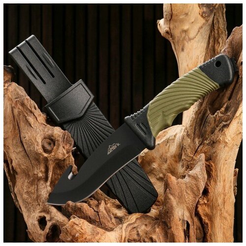 Нож тактический Альфа, шкуросъемный, Мастер К клинок 10,5см, зеленый охотничий шкуросъемный нож сималенд флоки