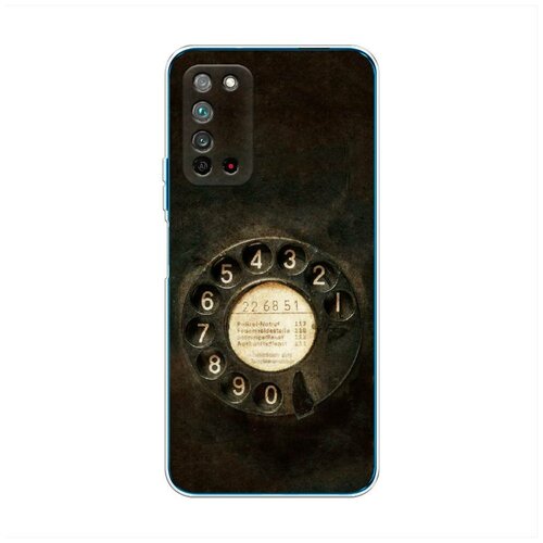 фото Силиконовый чехол "старинный телефон" на honor x10 / хонор x10 case place