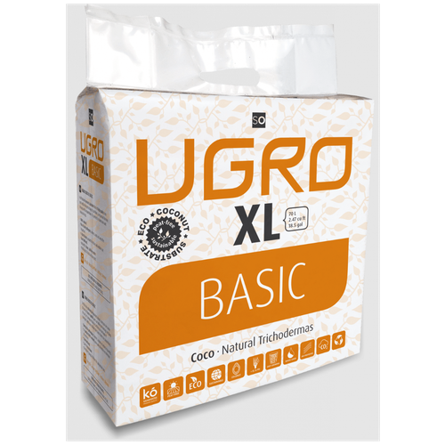 Кокосовый субстрат UGro Basic XL 5кг с триходермой