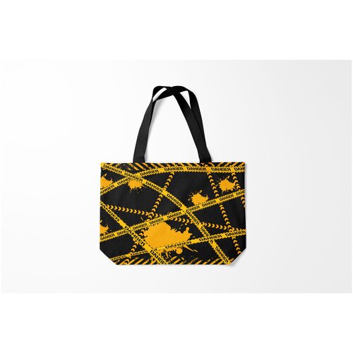 фото Сумка-шоппер / 46х35 см / геймерам / pubg лента danger burnettie