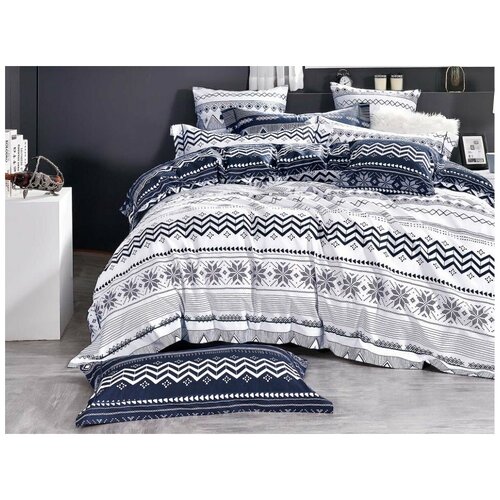 фото Комплект постельного белья евро, печатный сатин 1472-6 asabella