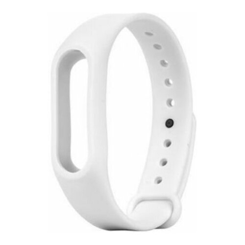 фото Xiaomi браслет силиконовый однотонный mi band 2 (белый)