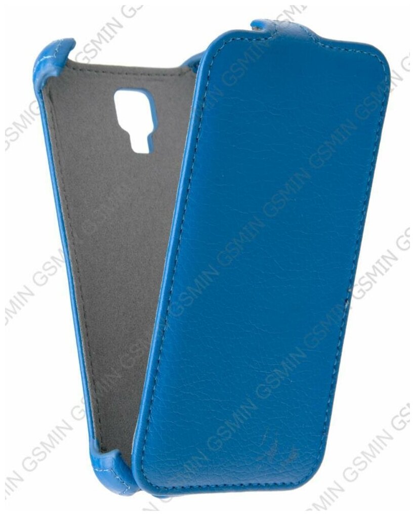 Кожаный чехол для Explay Vega Armor Case (Синий)