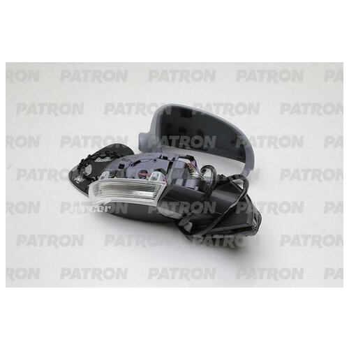 фото Patron pmg4023m04 зеркало наружное в сборе прав, электр, с подогр, выпукл, грунт,с указат повор, с подсветк, парков ре