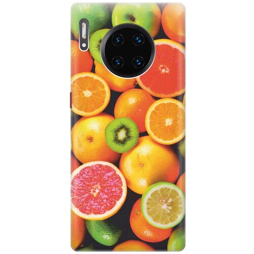 фото Gosso ультратонкий силиконовый чехол-накладка для huawei mate 30 pro с принтом "сочные фрукты"