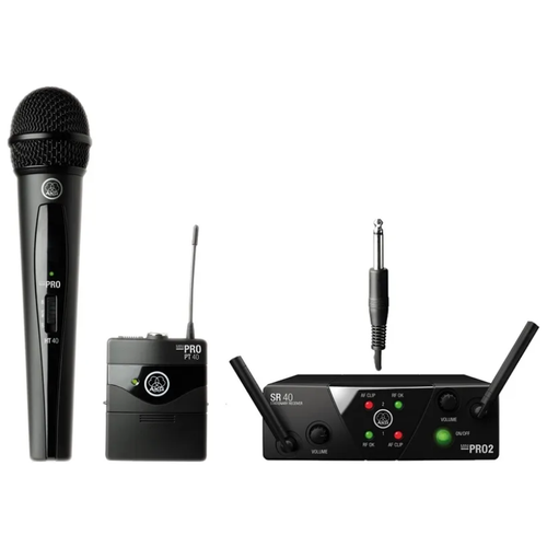 AKG WMS40 Mini2 Mix Set BD US45AC - радиосистема с 1 портативным и 1 ручным передатчиком