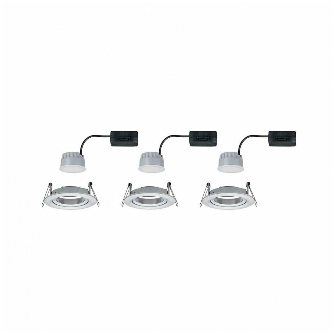 Светильник встраиваемый, комплект Nova Coin 3stepdim LED 3x6,5