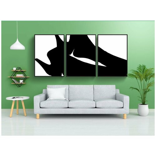 фото Набор модулных постеров для интерьера "высокие каблуки, hochhackig, пункты" 60x90 см. в тубусе, без рамки lotsprints