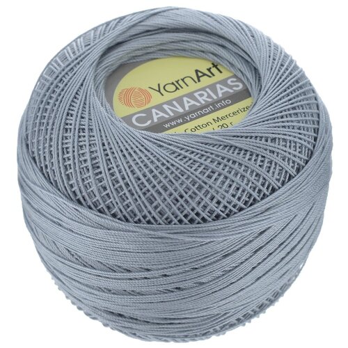 Пряжа YarnArt Canarias, 100 % хлопок, 20 г, 203 м, 10 шт., 5326 серый 203 м