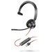 Компьютерная гарнитура Plantronics Blackwire 3310 Microsoft USB-A, черный