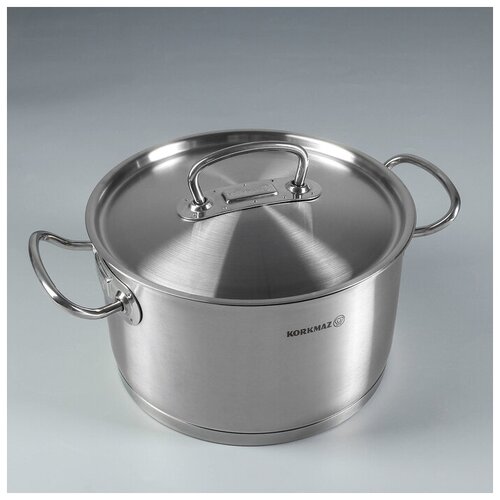 Кастрюля Korkmaz Pro line, 6,2 л, 24×14 см, металлическая крышка
