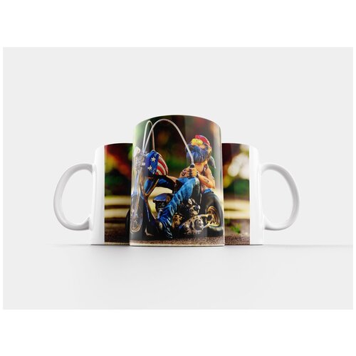 фото Кружка "байкер, велосипед, татуированный" 320 мл lotsprints