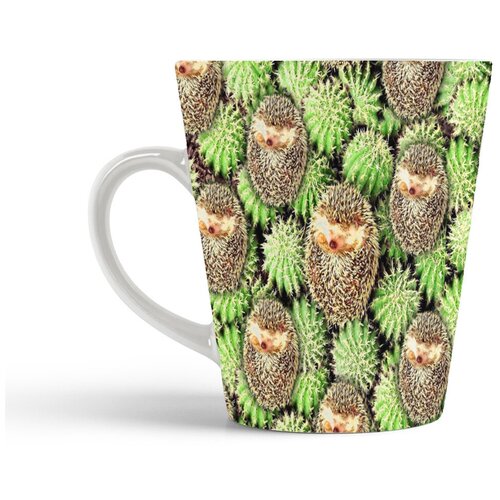 фото Кружка-латте coolpodarok ежики и кактусы