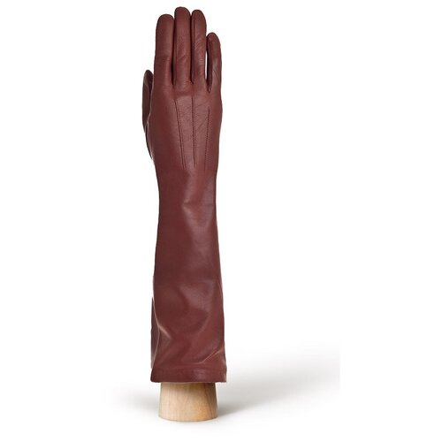 фото Перчатки eleganzza демисезонные, подкладка, размер 6.5, коричневый