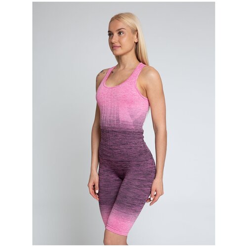 Топ спортивный Lunarable, размер 42-44, фиолетовый, розовый футболка lunarable размер 42 44 розовый фиолетовый