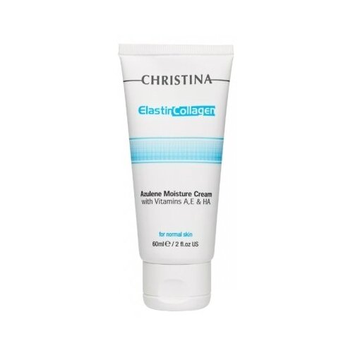 Christina Creams Elastin Collagen Azulene Cream Увлажняющий азуленовый крем с коллагеном, 60 мл.