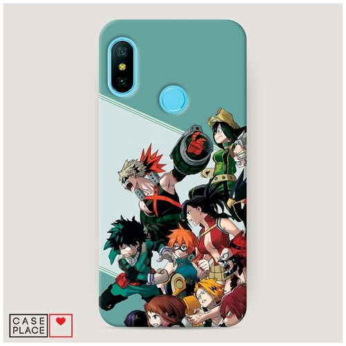 фото Чехол пластиковый xiaomi mi a2 lite boku no hero academia case place