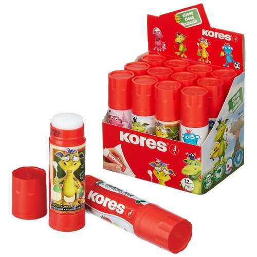 Клей-карандаш 15г KORES GluKIDS 13502 2 шт