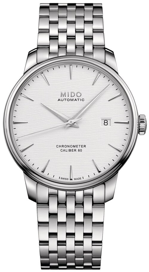 Наручные часы Mido Baroncelli, серебряный, белый