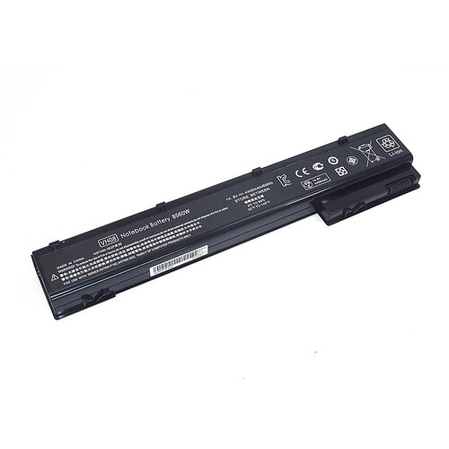 Аккумуляторная батарея для ноутбука HP 8560W 14.8V 5200mAh OEM черная mobile