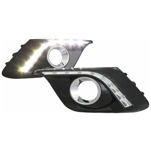 Дневные ходовые огни DRL Mazda 3 2013- 2017 под ПТФ