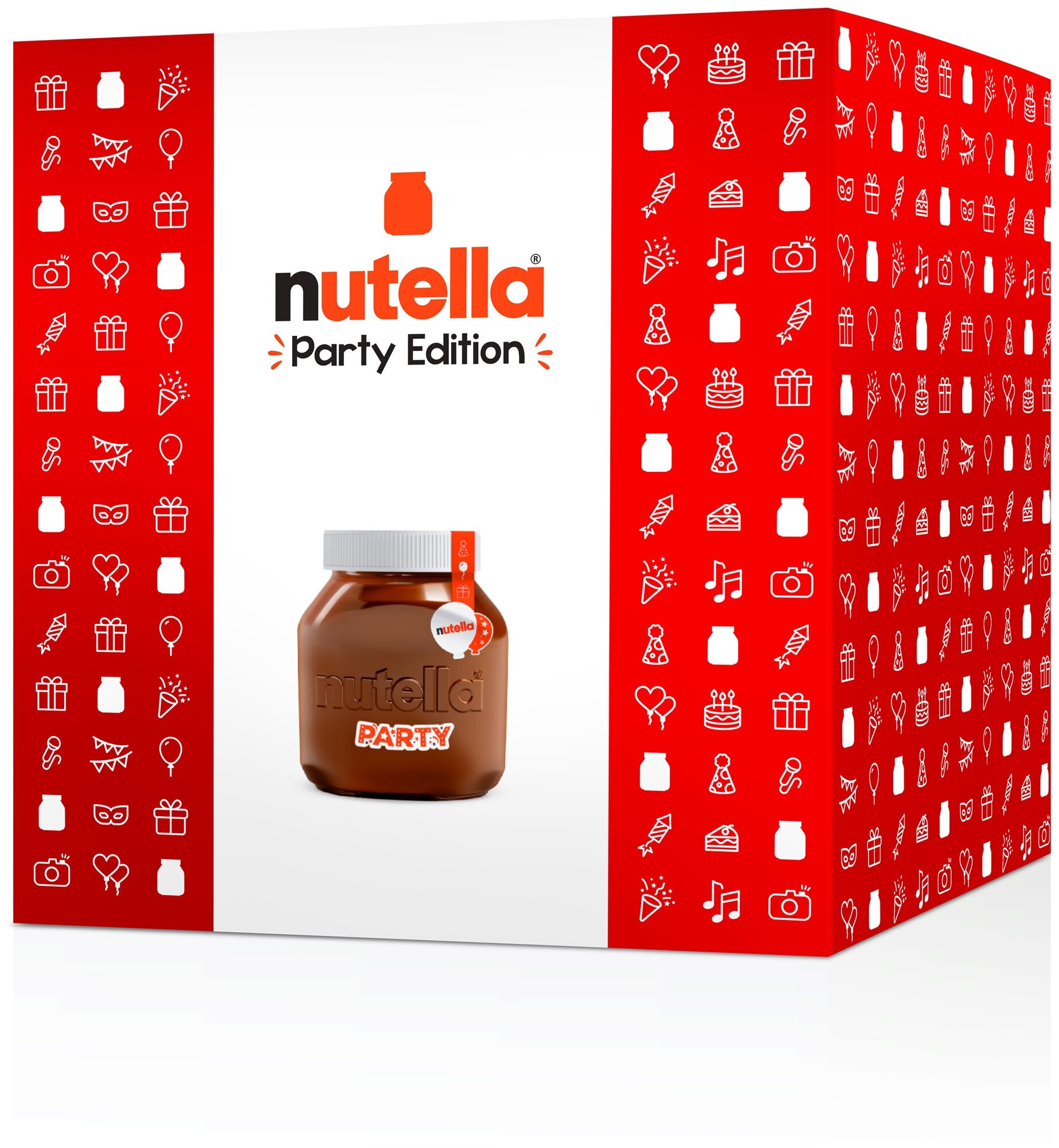 Ореховая паста Nutella с добавлением какао Party edition, 3 кг / Шоколадная паста Нутелла в стеклянной банке 3000 г