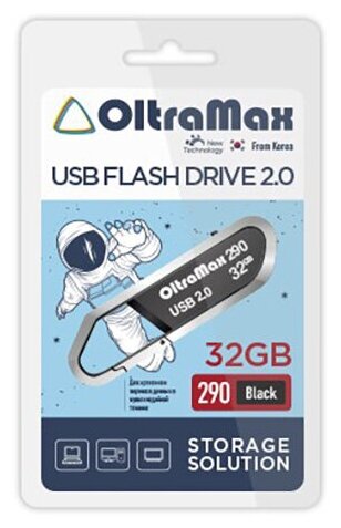 USB флэш-накопитель OLTRAMAX OM-32GB-290-Black 1255119