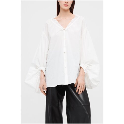 фото Рубашка a tentative atelier цвет белый размер 40