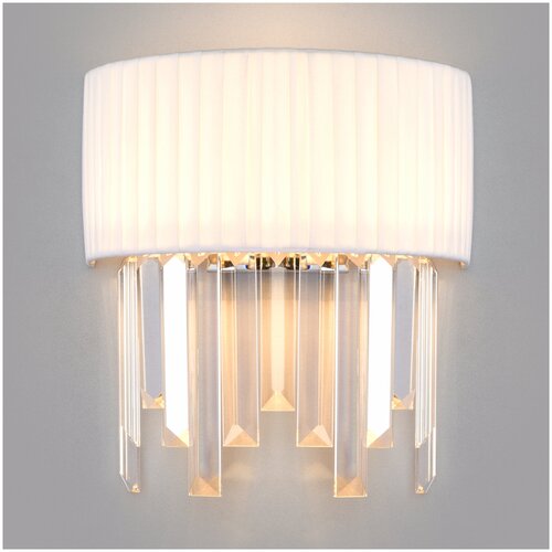 фото Бра eurosvet с абажуром 10122/2 хром