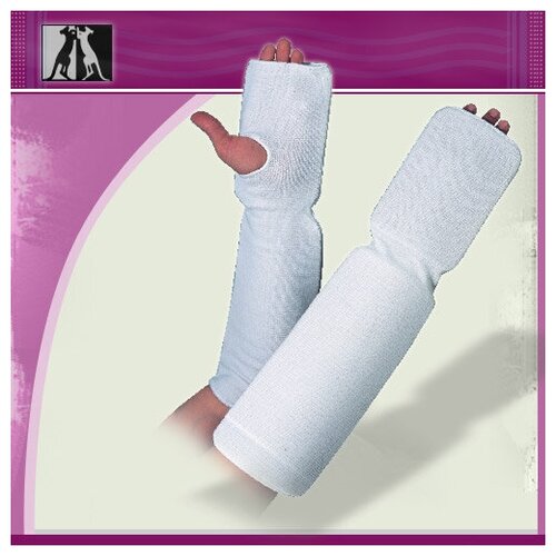 фото Защита руки kango fitness 14010, эластичная, белая, размер senior