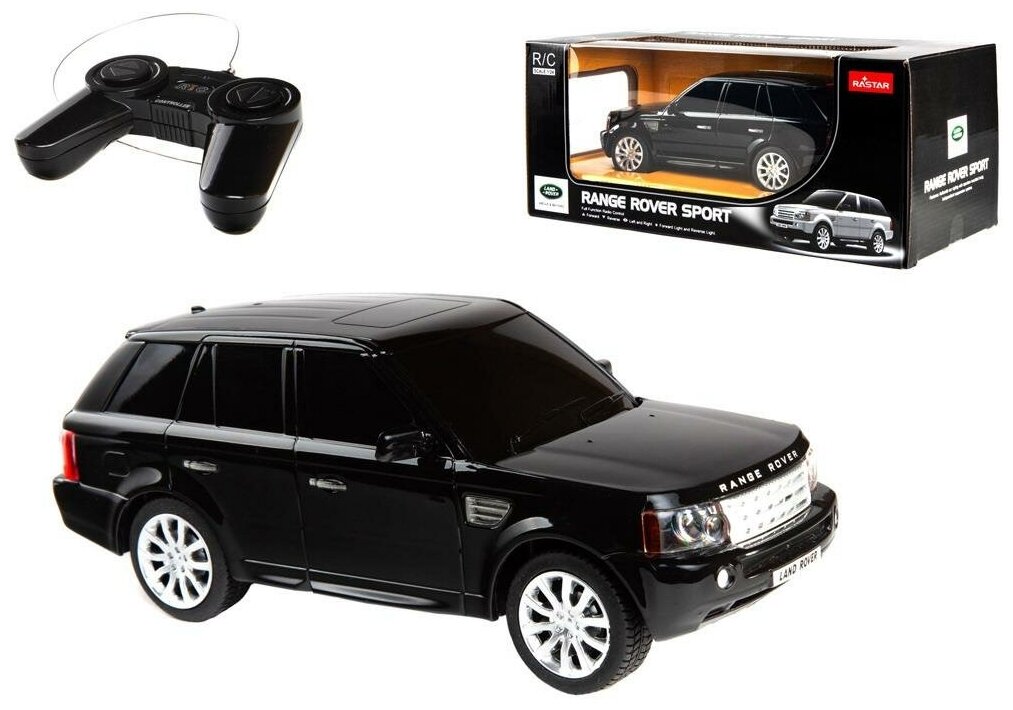 Радиоуправляемая машинка Rastar Range Rover Sport 20 см черный 27MHZ 1:24 (30300B)