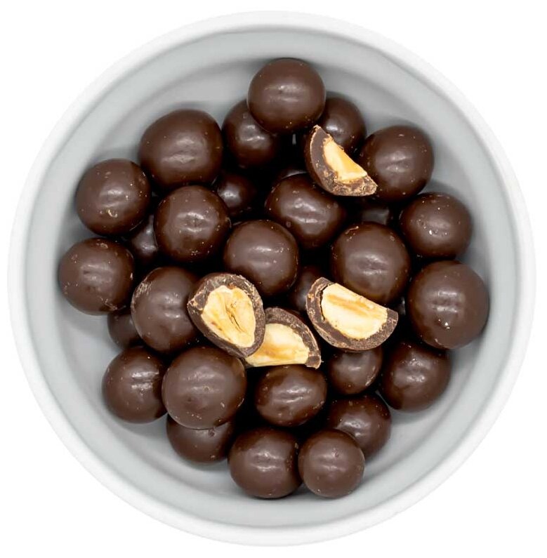 Бездиет Фундук жареный в шоколадной глазури на изомальте 150 г - фотография № 2