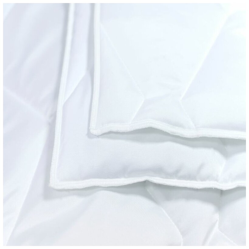 Одеяло белое стеганное облегченное 2 спальное Мягкий Сон "Bella Rosa" всесезонное 172х205/ для дома, для сна, в подарок - фотография № 3