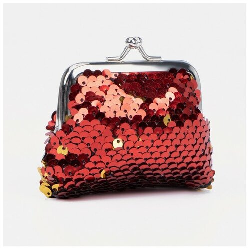 фото Кошелёк на фермуаре, цвет красный/золото art-p